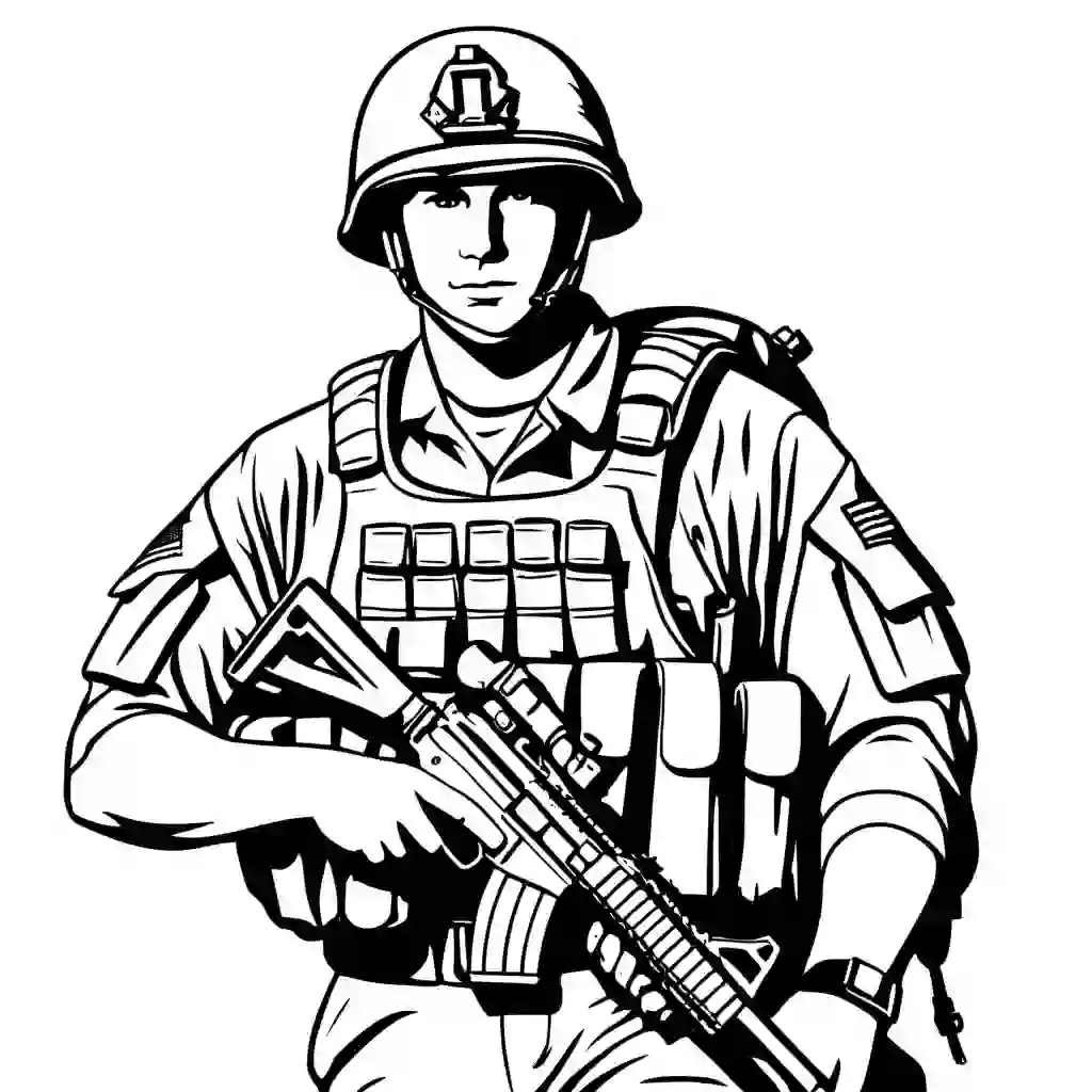 Army Soldiers coloring pages